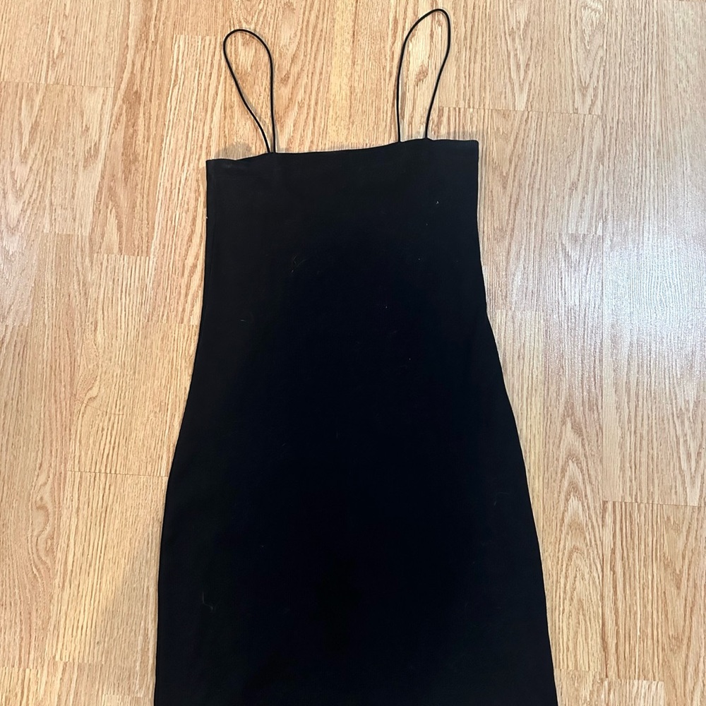 Zara Black Spaghetti Strap Dress